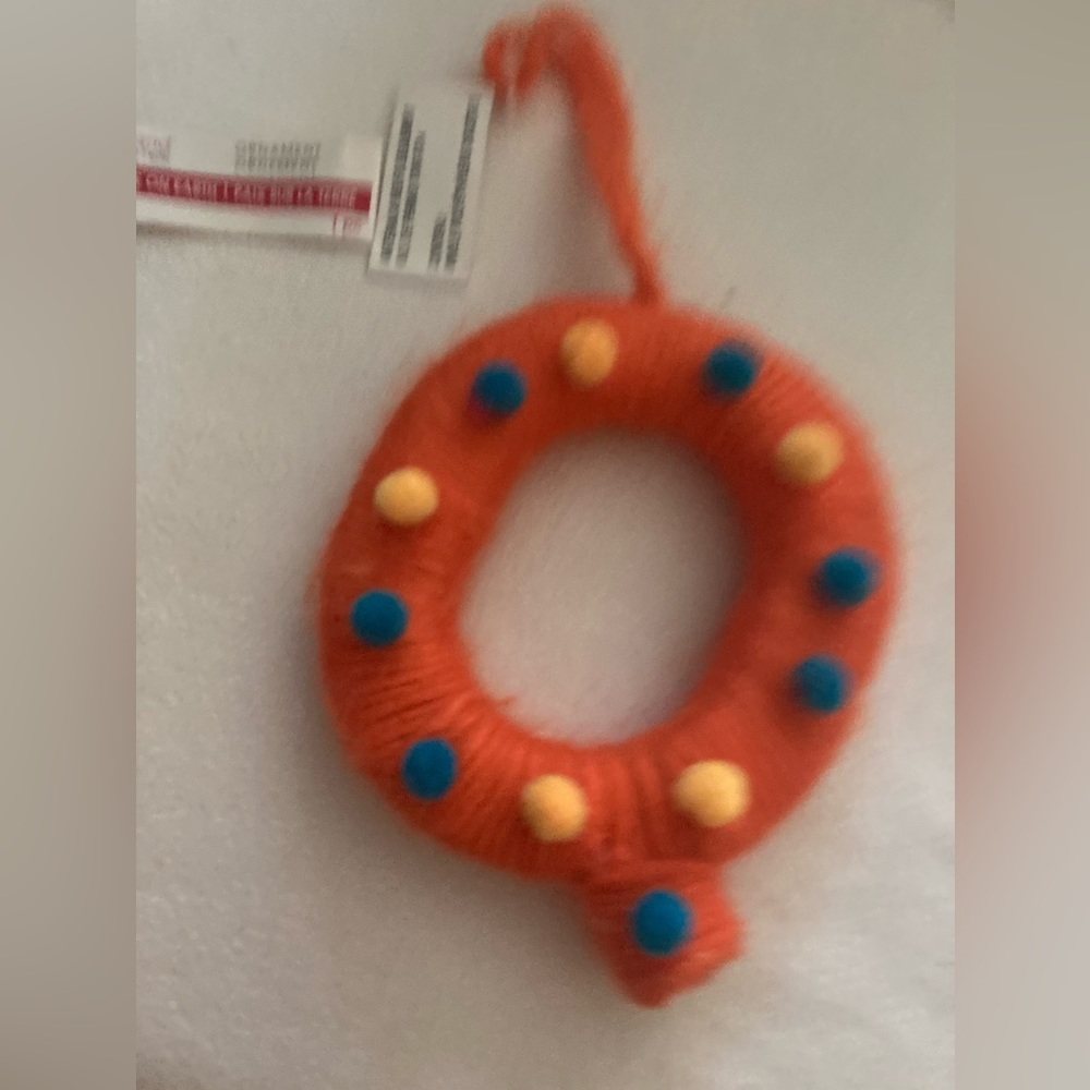 ASHLAND orange "Q" Christmas Ornament